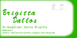 brigitta dallos business card